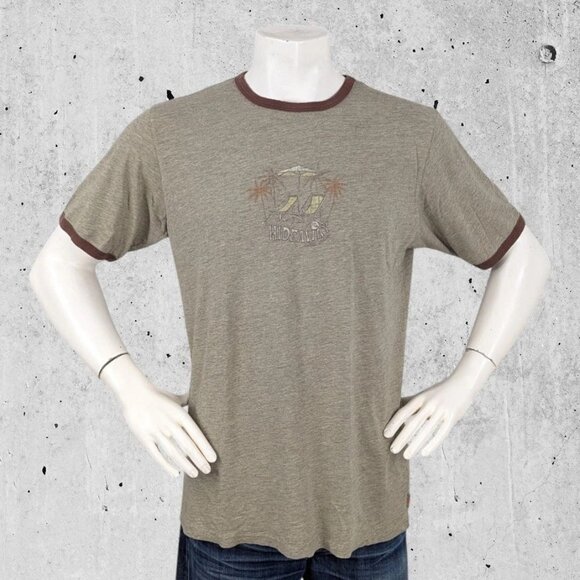 Vintage Quicksilver T Shirt Size Large Tee Y2K Ringer - Picture 1 of 6